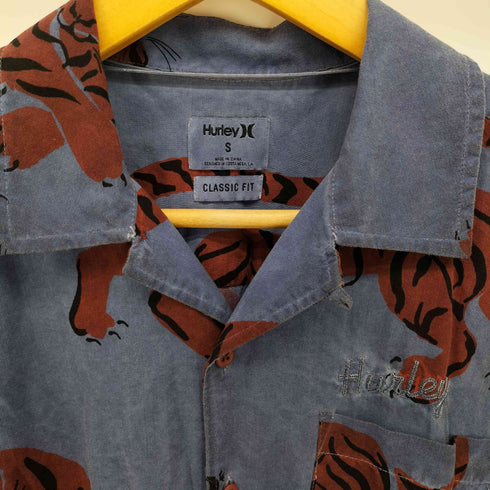 Hurley X CLASSIC FIT 虎柄 後染め 半袖シャツ メンズ import:S