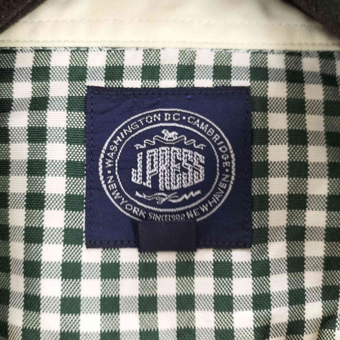 ジェイプレス J.PRESS ギンガムチェック ボタンダウンシャツ メンズ LL