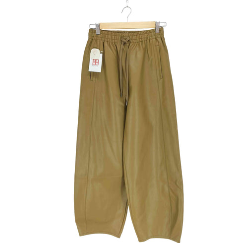 アダムエロペ Adam et Rope 25AW シンセティックレザートラックパンツ レディース 38