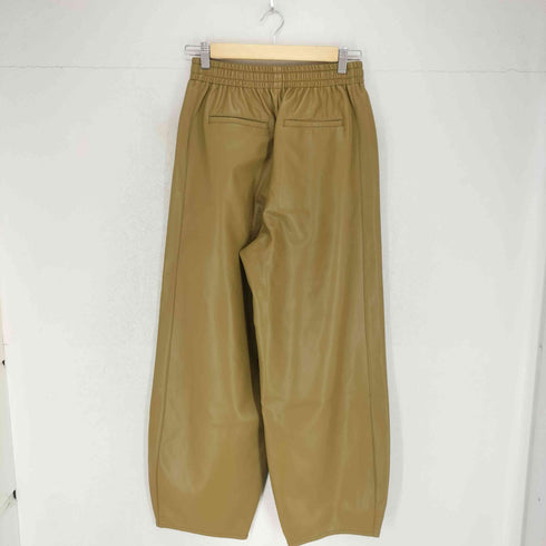 アダムエロペ Adam et Rope 25AW シンセティックレザートラックパンツ レディース 38