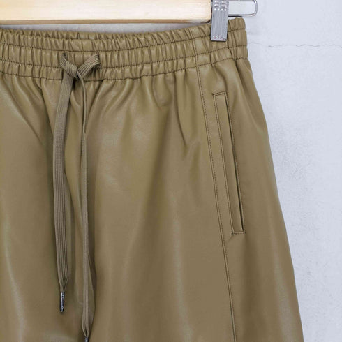 アダムエロペ Adam et Rope 25AW シンセティックレザートラックパンツ レディース 38
