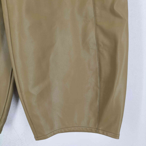 アダムエロペ Adam et Rope 25AW シンセティックレザートラックパンツ レディース 38