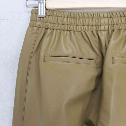 アダムエロペ Adam et Rope 25AW シンセティックレザートラックパンツ レディース 38