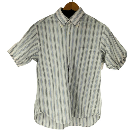 ジェイプレス J.PRESS S/S ストライプボタンダウンシャツ メンズ LL