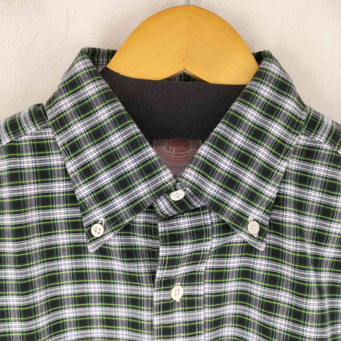 ジェイプレス J.PRESS チェックボタンダウンシャツ メンズ LL