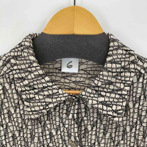 ロクビューティーアンドユースユナイテッドアローズ 6 BEAUTY & YOUTH UNITED ARROWS キュプラポリエステルエンブロイダリーシャツ レディース
