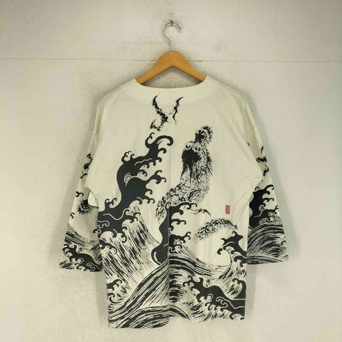 ナミタツ 波達 Japanese pattern 昇龍 和柄 Tシャツ メンズ JPN:L