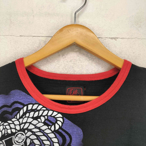 ドロボウニッキ 泥棒日記 Japanese pattern 神輿 クルーネックTシャツ メンズ 大
