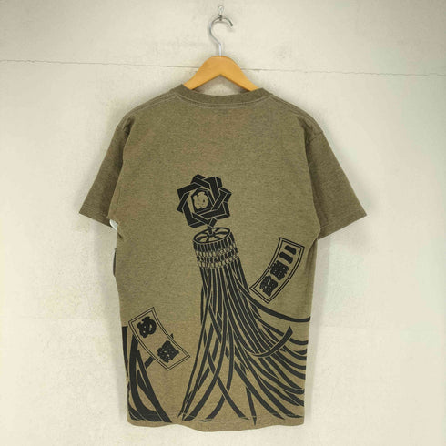 ドロボウニッキ 泥棒日記 Japanese pattern め組 消防隊 クルーネックTシャツ メンズ 大