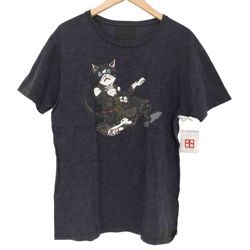 アルトラバイオレンス ultra-violence レオパード柄 キャラクタープリント クルーネック 半袖 Tシャツ レディース 2