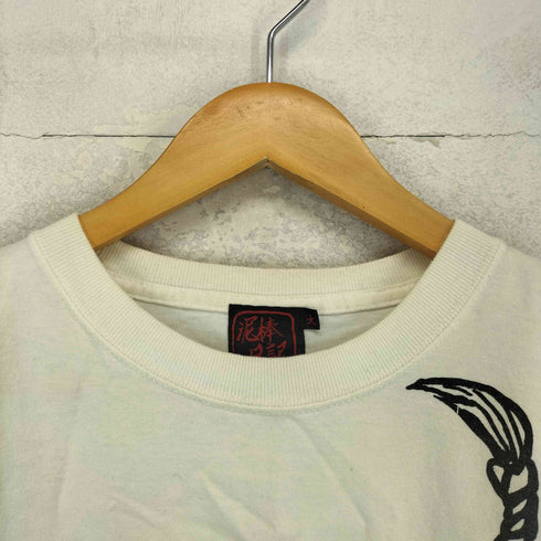 ドロボウニッキ 泥棒日記 Japanese pattern 和柄 プリントクルーネックTシャツ メンズ 大