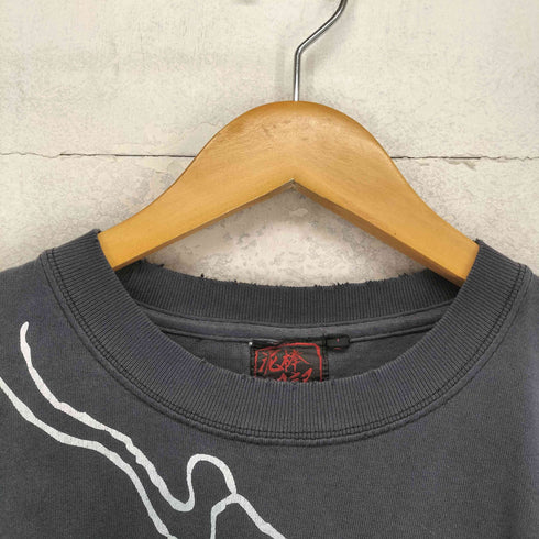 ドロボウニッキ 泥棒日記 Japanese pattern 龍 和柄 プリントクルーネックTシャツ メンズ 大