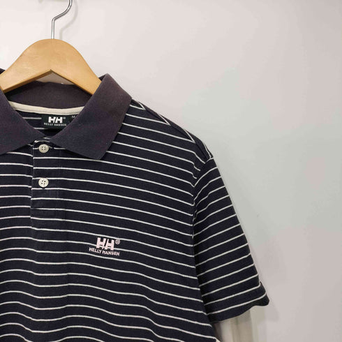 ヘリーハンセン HELLY HANSEN 00s Y2K ロゴ刺繍 レイヤード ボーダー L/S シャツ メンズ import:M