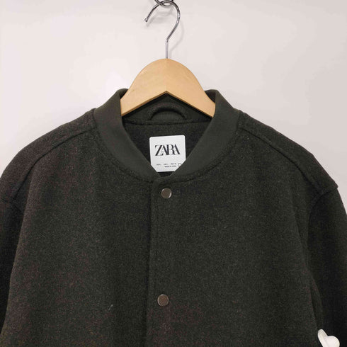 ザラ ZARA スタジアムジャンパー バーシティ ジャケット メンズ import:L