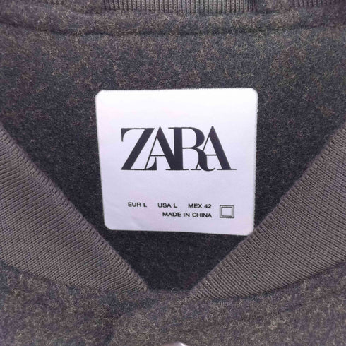 ザラ ZARA スタジアムジャンパー バーシティ ジャケット メンズ import:L