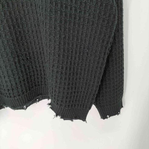 エンダープロダクツ ENDER PRODUCTS 3Dコードヤーンダメージニット ビッグシルエットポロシャツ メンズ import:L