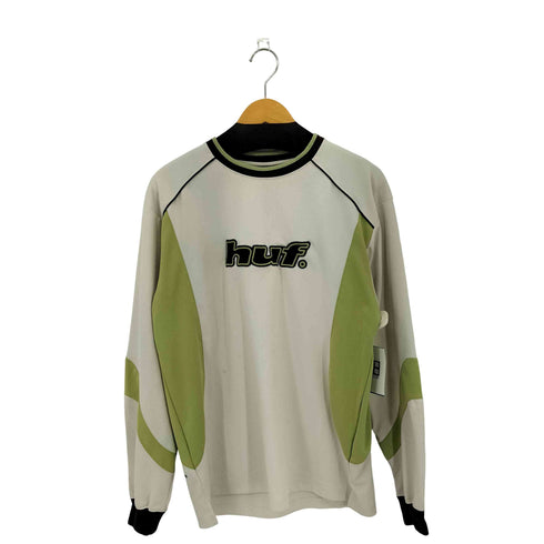 ハフ HUF DISTRESSED LOGO CREW フロントロゴ ロングスリーブTシャツ メンズ M