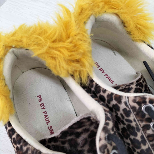 ピーエスポールスミス PS Paul Smith ファー ハラコ レオパード ローカットスニーカー レディース EUR:37