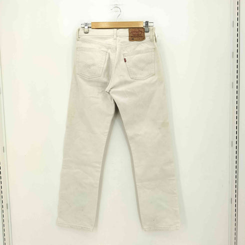 リーバイス Levis 90s イギリス製 501 0122 ボタンフライ ホワイトデニムパンツ メンズ W30 L32