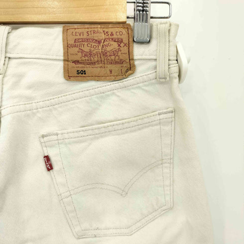 リーバイス Levis 90s イギリス製 501 0122 ボタンフライ ホワイトデニムパンツ メンズ W30 L32