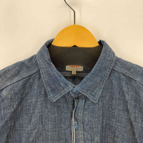 ビームス BEAMS オーバーフィットS/Sシャンブレーシャツ メンズ JPN:L