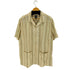 ギャップ Gap STANDARD FIT SS COTTON CABA 開襟ストライプシャツ メンズ JPN:XL