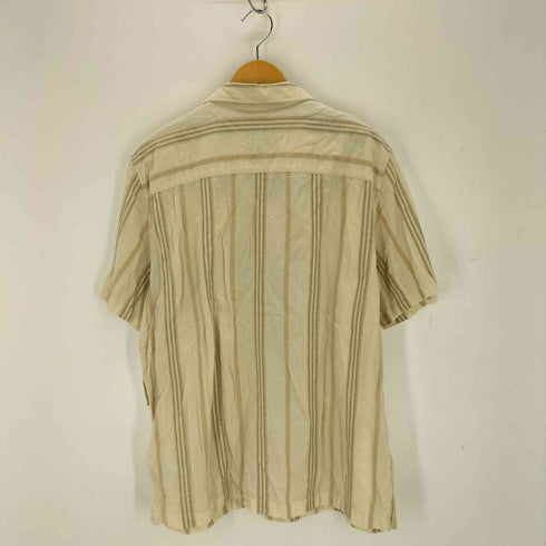 ギャップ Gap STANDARD FIT SS COTTON CABA 開襟ストライプシャツ メンズ JPN:XL