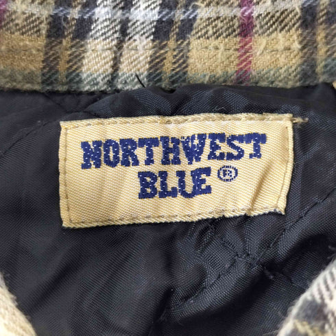 NORTHWEST BLUE 90S 裏地キルティングヘビーネルチェックシャツ メンズ JPN:L