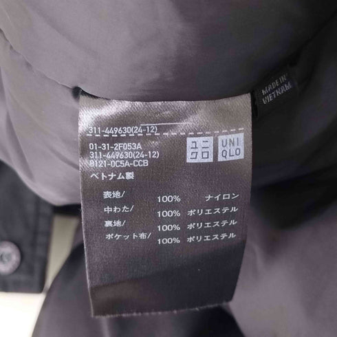 ユニクロ UNIQLO 防ふうパデッドコート メンズ JPN:L