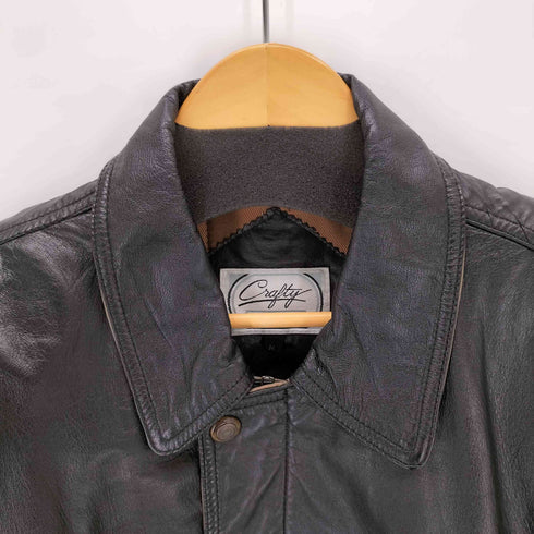 Crafty ORIGINAL LAMB LEATHER 裏地キルティング ラムレザージャケット メンズ JPN:M