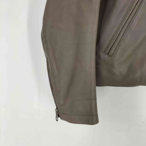 ドゥアルシーヴ Doux archives LAMB LEATHER ラムレザーダブルライダースジャケット レディース JPN:M