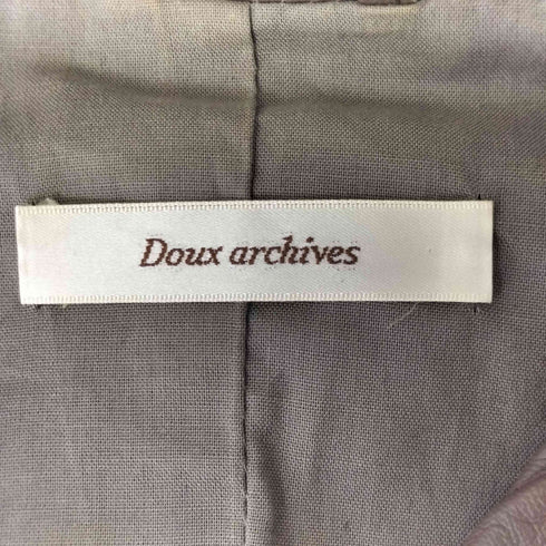 ドゥアルシーヴ Doux archives LAMB LEATHER ラムレザーダブルライダースジャケット レディース JPN:M