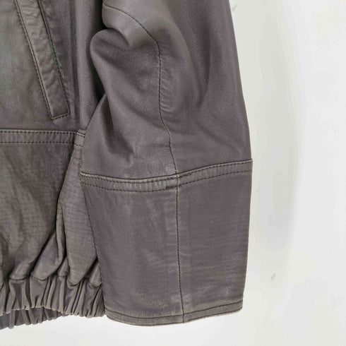 PARIENNE LAMB LEATHER ラムレザースタンドカラージャケット メンズ