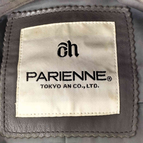 PARIENNE LAMB LEATHER ラムレザースタンドカラージャケット メンズ
