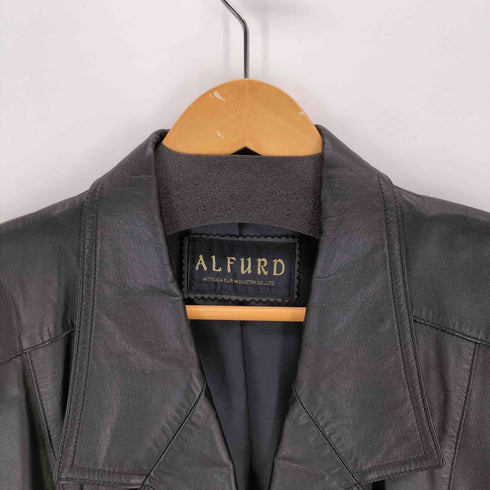 ALFURD ダブルブレストレザージャケット レディース