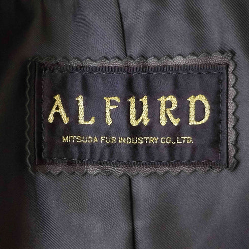 ALFURD ダブルブレストレザージャケット レディース