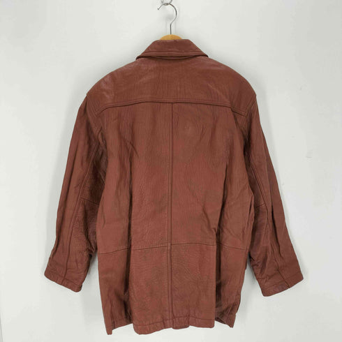 DRAGON of SILKROAD LAMB LEATHER 裏地キルティング 型押しラムレザーコート メンズ JPN:M