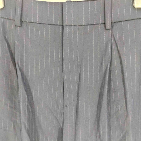 ユニクロ UNIQLO タックワイドパンツ/ストライプ レディース JPN:M