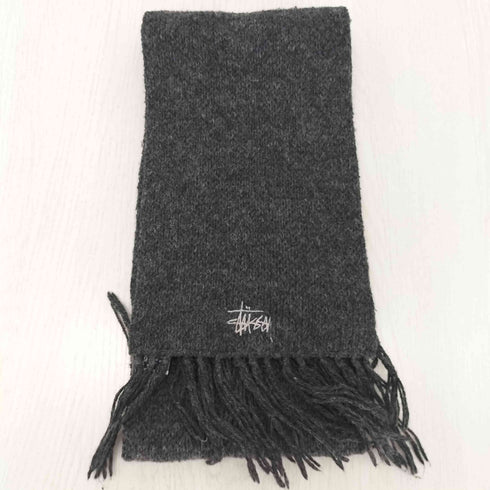 ステューシー Stussy 90s OLD USA製 ロゴ刺繍マフラー メンズ
