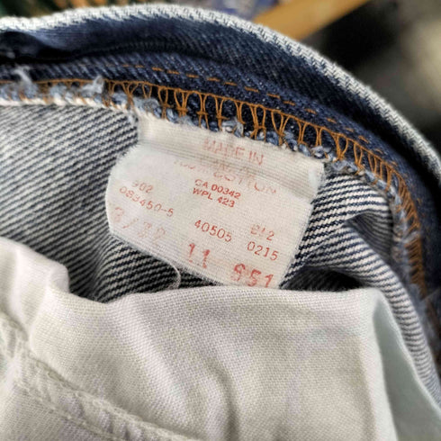 リーバイス Levis カナダ製 505 ボタン裏216 ダメージ ジップフライ ストレートデニム メンズ W33 L32
