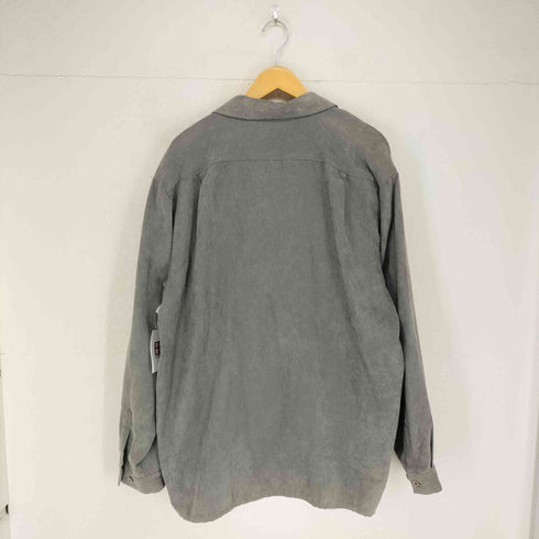 SUCCESSO UOMO 90S ベロア地 長袖 開襟シャツ メンズ import:XL