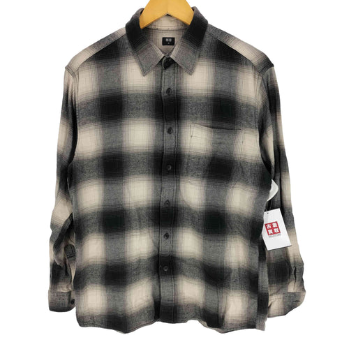 ユニクロ UNIQLO フランネルシャツ/チェック メンズ JPN:M
