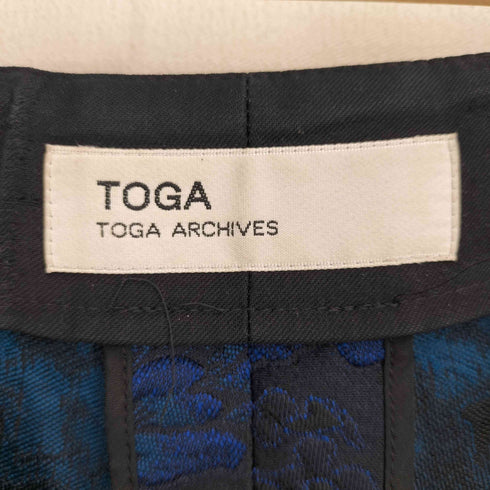 トーガアーカイブス TOGA ARCHIVES タックフリル付きフラワージャガードパンツ レディース JPN:1