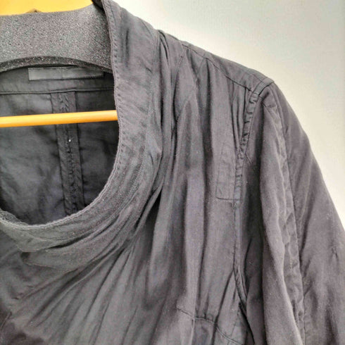 セブンユリウス _7 JULIUS コットンシルクサテンライダースジャケット メンズ