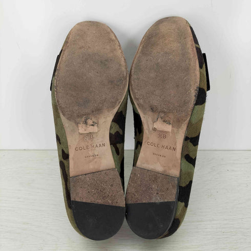 コールハーン COLE HAAN ハラコ 迷彩 リボンパンプス レディース UK:5.5B