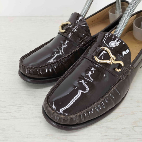 コールハーン COLE HAAN エナメル ホースビットローファー レディース UK:5B