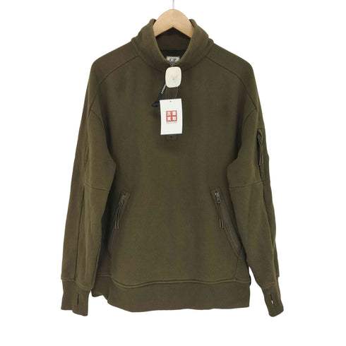 シーピーカンパニー C.P.COMPANY 22aw ARM LENS QUARTER ZIP SWEAT ハーフジップ スウェットシャツ メンズ import:M