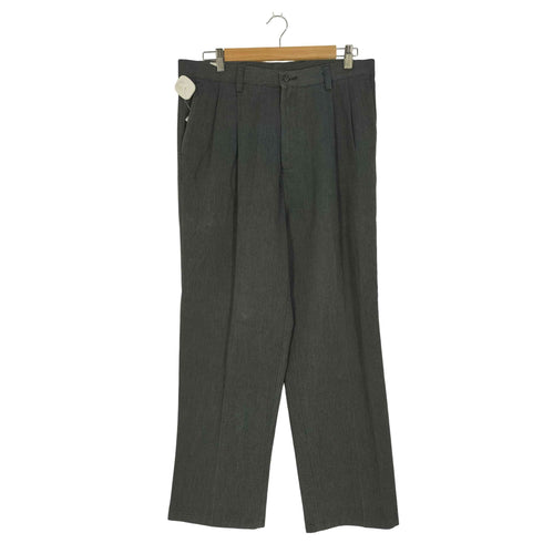 ドッカーズ DOCKERS 00S 2タック センタープレス コットンポリ ジップフライ ワイド スラックスパンツ メンズ W34 L30