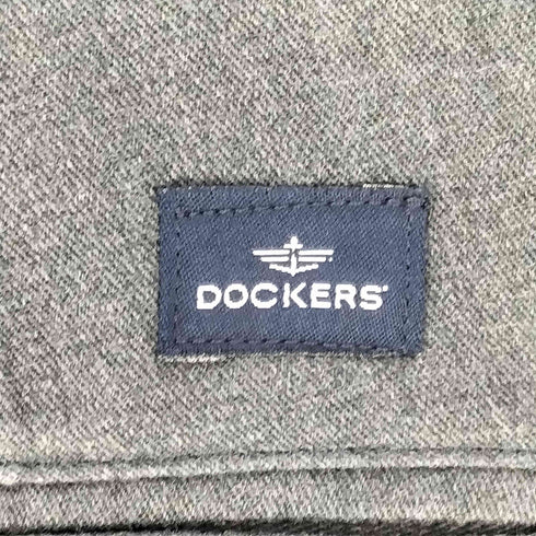 ドッカーズ DOCKERS 00S 2タック センタープレス コットンポリ ジップフライ ワイド スラックスパンツ メンズ W34 L30