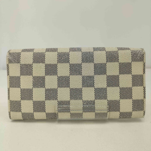 ルイヴィトン LOUIS VUITTON DAMIER AZUR PORTEFEUILLE SARAH LONG WALLET ダミエ アズール ポルトフォイユ サラ 長財布 レディース